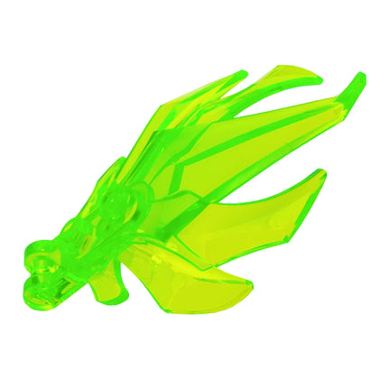 LEGO Plant Leaves Angular, Bar Handle on End, 7 Spikes, Trans-Bright Green [7727] 6584977