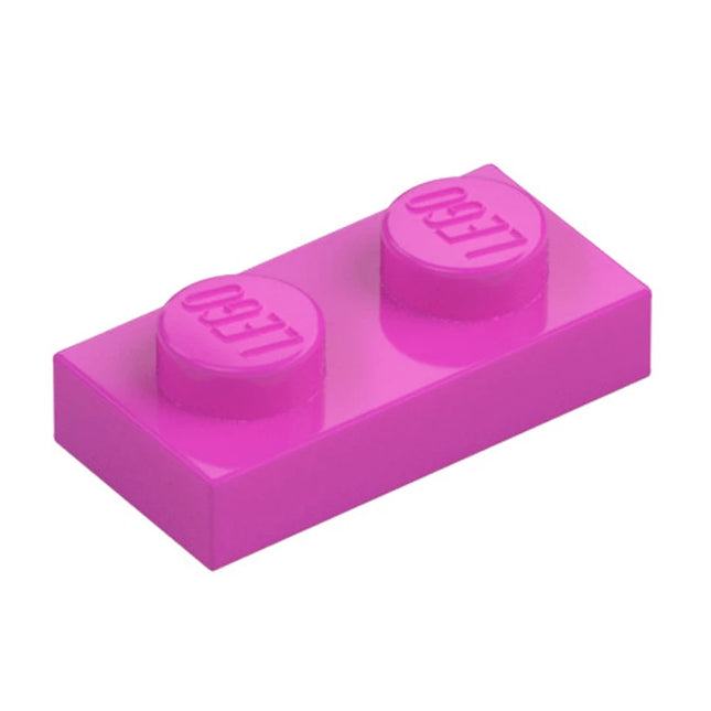LEGO Plate, 1 x 2, Dark Pink [3023] 6057387