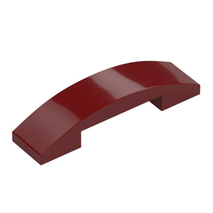 LEGO Slope, Curved 4 x 1 x 2/3 Double, Dark Red [93273] 6000752
