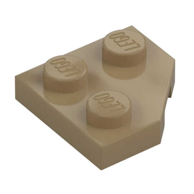 LEGO Wedge, Plate 2 x 2 Cut Corner, Dark Tan [26601] 6228921