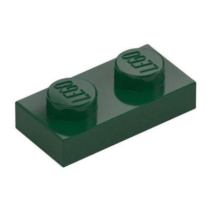 LEGO Plate, 1 x 2, Dark Green [3023] 6013102