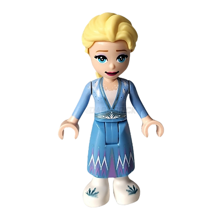 LEGO Minifigure - Elsa - Medium Blue Skirt, White Shoes, Mini-Doll (2023) [DISNEY]