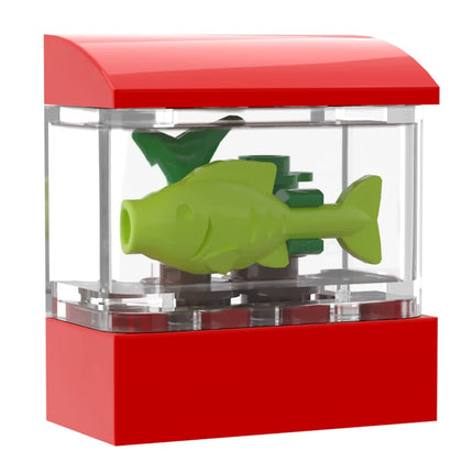 LEGO "Tropical Fish Tank" - Lime Fish, Red [MiniMOC]