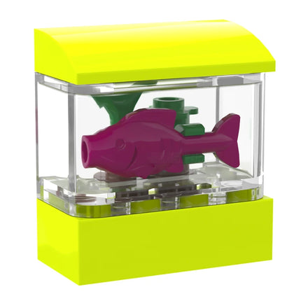 LEGO "Tropical Fish Tank" - Magenta Fish, Lime [MiniMOC]