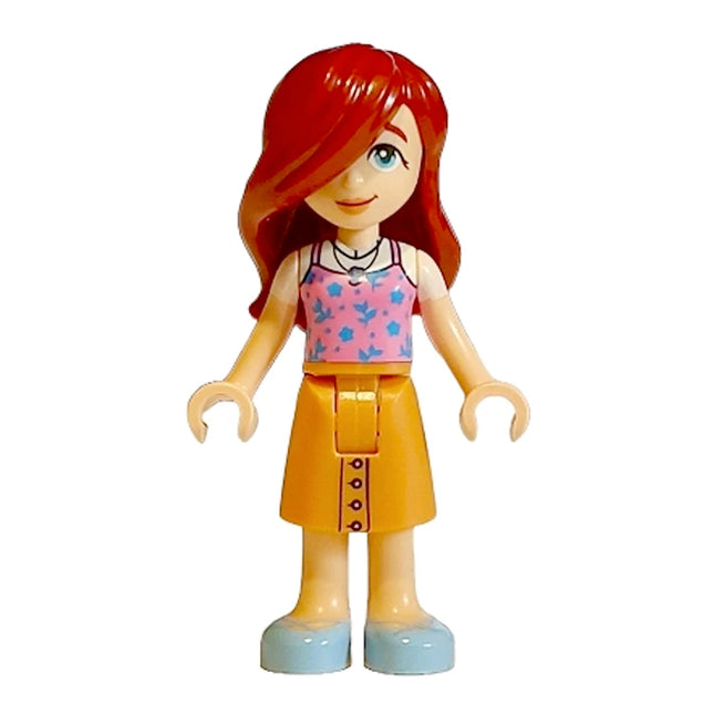 LEGO Minifigure - Friends Paisley - Bright Pink Tank Top, Nougat Skirt Mid-Length, Bright Light Blue Shoes [FRIENDS]