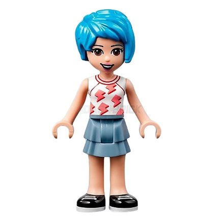 LEGO Minifigure - Friends Evelyn, Blue Hair [FRIENDS]