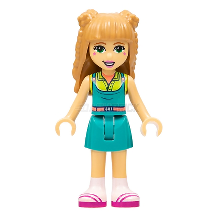 LEGO Minifigure - Friends Freya, Braids, Dark Turquoise Outfit [FRIENDS]