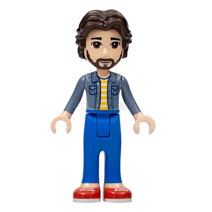 LEGO Minifigure - Friends Prof. Adrian, Jacket, Blue Pants [FRIENDS]