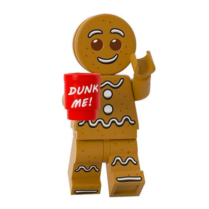 LEGO Minifigure - Gingerbread Man, "Dunk Me" (2013) [Series 11]