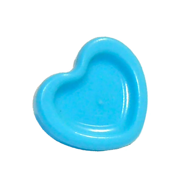 LEGO Minifigure Accessory - Hair Decoration, Heart with Small Pin, Friends, Medium Azure [93080e]