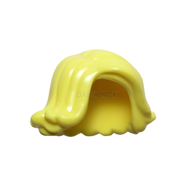 LEGO Minifigure Part - Hair Female Short Swept Sideways, Bright Light Yellow [62711] 6179744