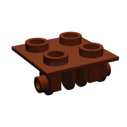 LEGO Hinge Brick 2 x 2 Top Plate, Reddish Brown [6134] 6167644