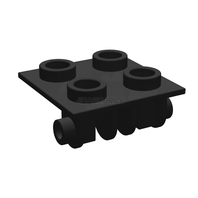 LEGO Hinge Brick 2 x 2 Top Plate, Black [6134] 613426
