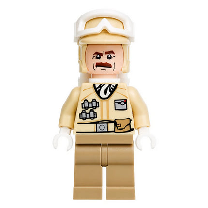LEGO Minifigure - Hoth Rebel Trooper Tan Uniform (Moustache) (2012) [STAR WARS]