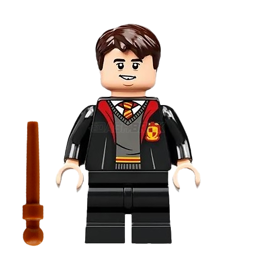 LEGO Minifigure - Neville Longbottom - Gryffindor Robe Open, Black Medium Legs [HARRY POTTER]