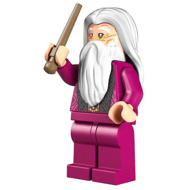 LEGO Minifigure - Albus Dumbledore - Magenta Robe, Plain Legs [HARRY POTTER]