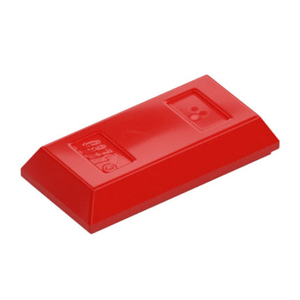LEGO Tile, Modified 1 x 2, Ingot / Bar, Brick/Wall Feature, Red [99563] 6394880