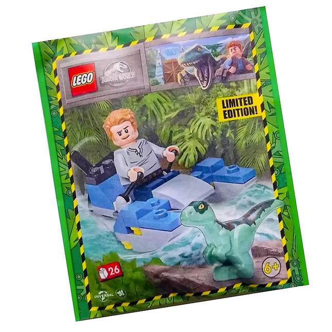 LEGO® Jurassic World: Owen with Swamp Speeder and Raptor (2023) [122331]