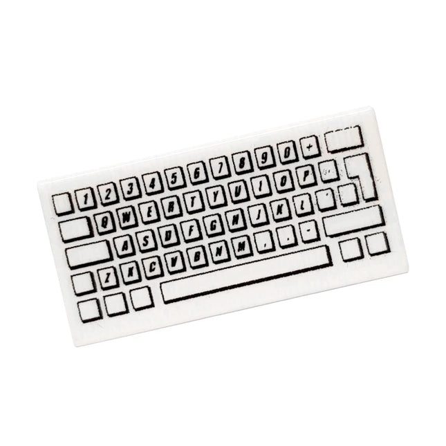 LEGO Minifigure Accessory - Keyboard (1 x 2 Tile) [3069bpb030]