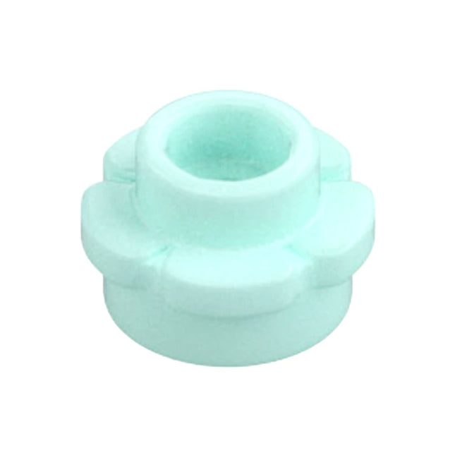 LEGO Plate, Round 1 x 1 with Flower Edge (5 Petals), Light Aqua [24866] 6251854