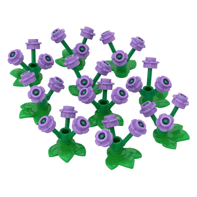 LEGO Flower Sets, Medium Lavender [24866, 32607 & 24855]