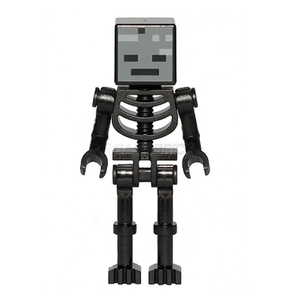 LEGO Minifigure - Minecraft Wither, Black Head, Bent Arms [MINECRAFT]