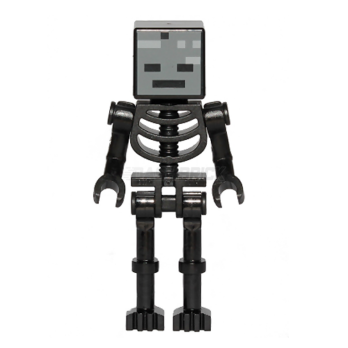 LEGO Minifigure - Minecraft Wither, Black Head, Bent Arms [MINECRAFT]