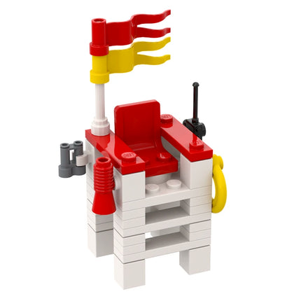 LEGO "Lifeguard Tower" - Beach Rescue Chair with Accessories [MiniMOC]