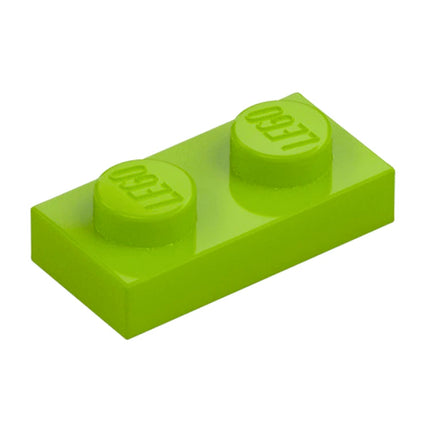 LEGO Plate, 1 x 2, Lime Green [3023] 4164037