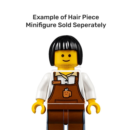 LEGO Minifigure Part - Hair Short, Bob Cut, Black [62711] 6155002