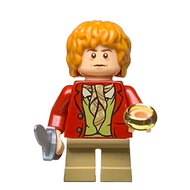 LEGO Minifigure - Bilbo Baggins - Dark Red Coat, The Hobbit (2012) [Lord of the Rings]