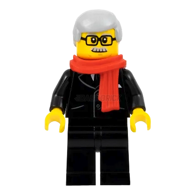 LEGO Minifigure - Mayor, Red Scarf, Black Suit (2020) [CITY]