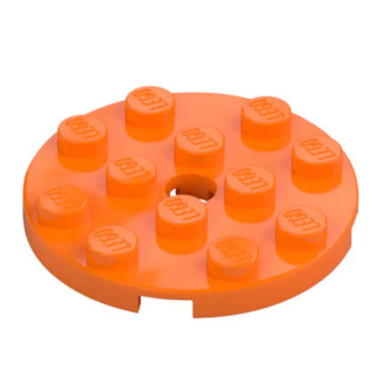 LEGO Plate, Round 4 x 4 with Hole, Orange [60474] 6226926