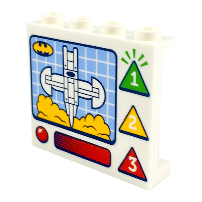 LEGO Panel 1 x 4 x 3, 'Batwing Jet Control Panel', Display Screen [60581pb095] 6214240