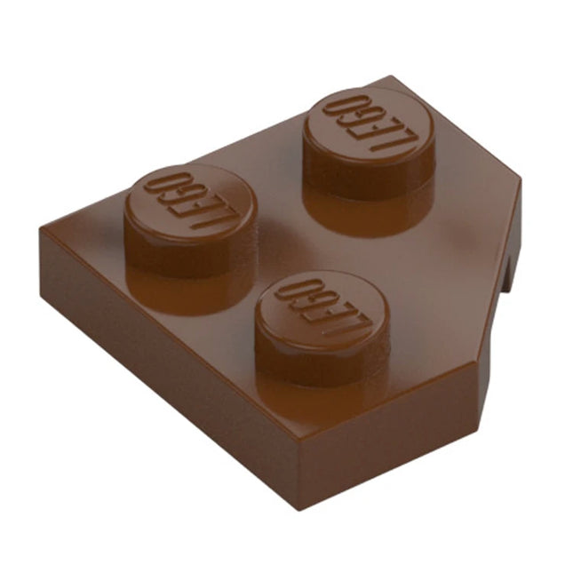 LEGO Wedge, Plate 2 x 2 Cut Corner, Reddish Brown [26601] 6218366