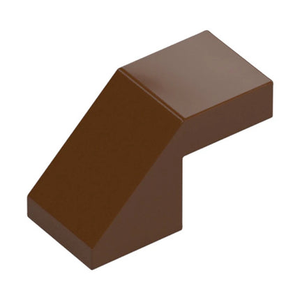 LEGO Slope 45 2 x 1 with Cutout without Stud, Reddish Brown [28192] 6248854