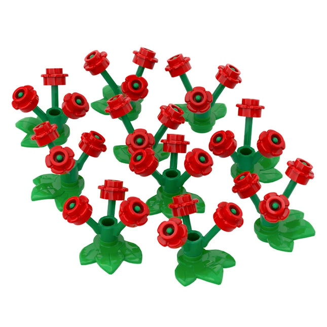 LEGO Flower Sets, Red [24866, 32607 & 24855]
