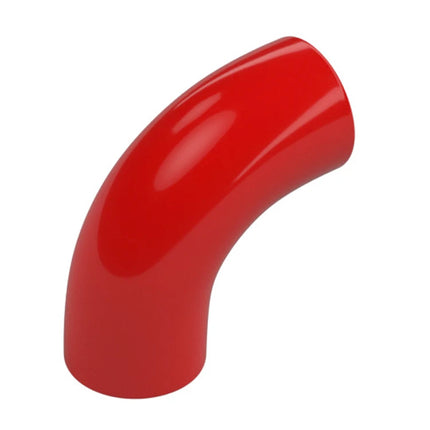 LEGO Brick, Round 1 x 1 d. 90 degrees Elbow Macaroni, No Stud, Type 2, Axle Hole, Red [25214] 6176298
