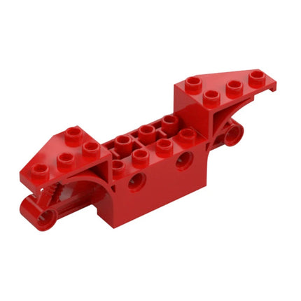 LEGO Vehicle, Base 2 x 10 with 4 Pin Holes (Quad Bike Half), Red [70682] 6320082