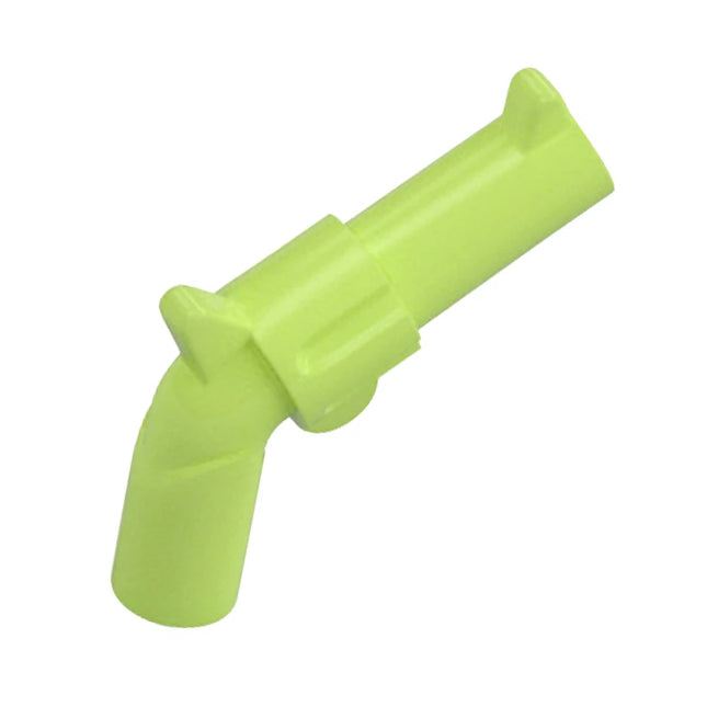 LEGO Minifigure Accessory - Weapon Gun, Pistol Revolver - Large Barrel, Yellowish Green [30132]