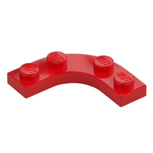 LEGO Plate, Round Corner 3 x 3 with 2 x 2 Curved Cutout, Red [68568] 6462445