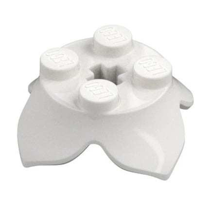 LEGO Plant Leaves 2 x 2 with 4 Petals and Axle Hole, White [15469] 6468789