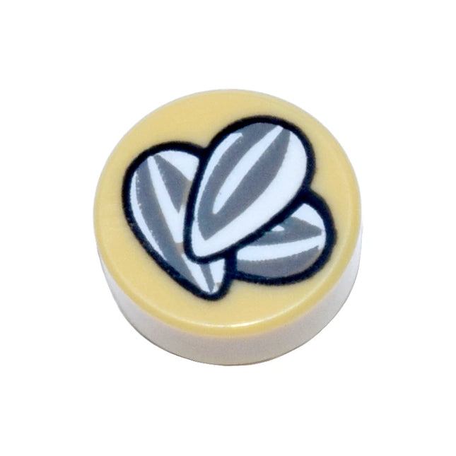 LEGO Minifigure Food - Sunflower Seeds, Nuts, Tile, Round 1 x 1  [98138pb398] 6466742