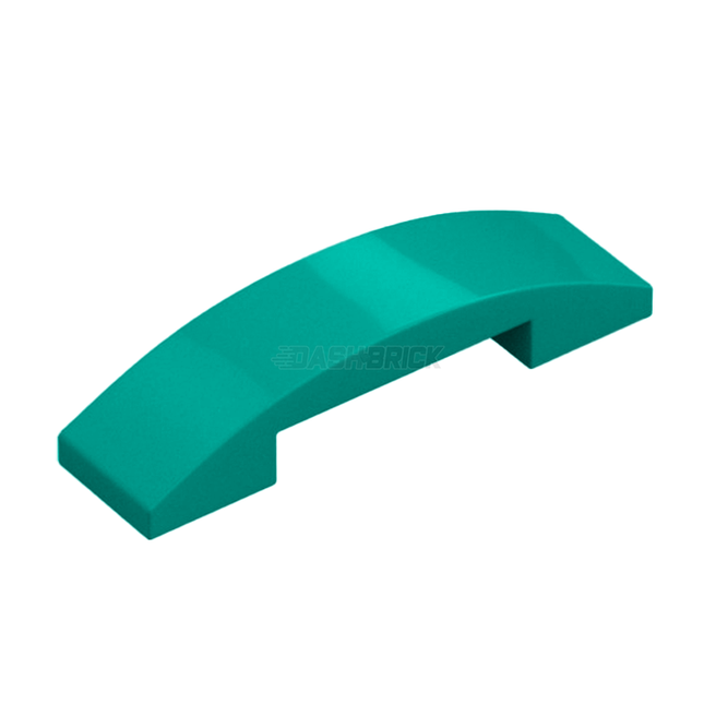 LEGO Slope, Curved 4 x 1 x 2/3 Double, Dark Turquoise [93273] 6249299