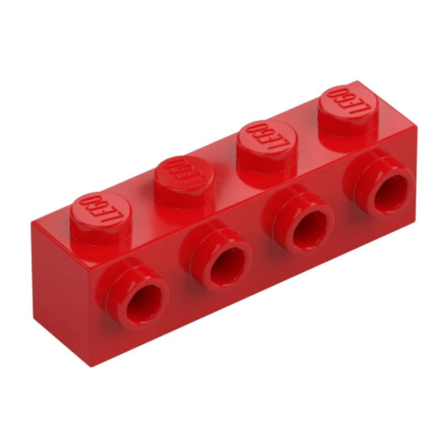 LEGO Brick, Modified 1 x 4, 4 Studs on 1 Side, Red [30414] 4157223