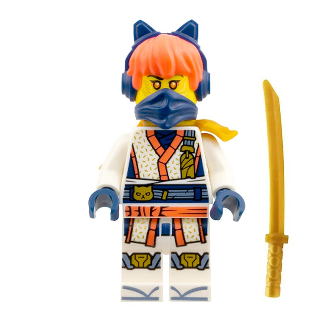 LEGO Minifigure - Sora - Cat Headphones, Mask, Scabbard Armor with 1 Shoulder Pad (2026) [NINJAGO]
