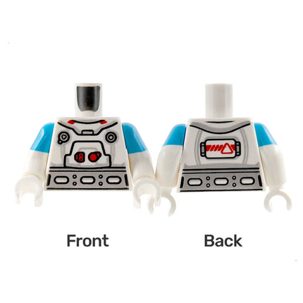 LEGO Minifigure Part - Torso, Spacesuit, Wide Silver Belt [973pb4626c01] 6390702