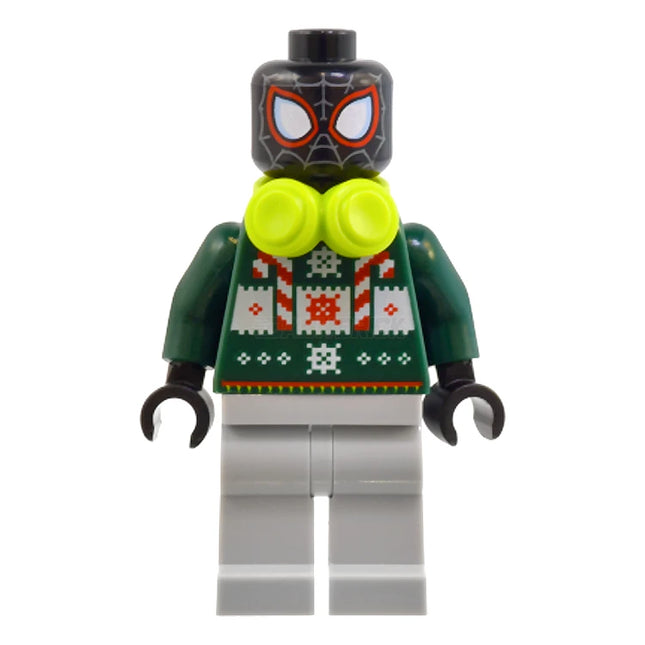 LEGO Minifigure - Spider-Man (Miles Morales) - Holiday Sweater, Headphones (2024) [MARVEL] sh0985