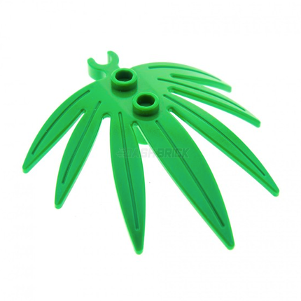 LEGO Plant Leaves 6 x 5 Swordleaf/Palm, Clip, Green [10884]