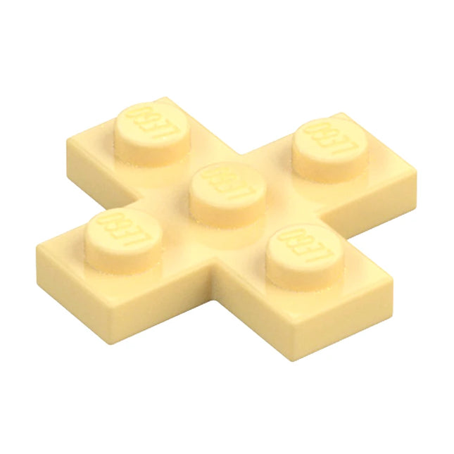 LEGO Plate, Modified 3 x 3 Cross, Tan [15397] 6061575